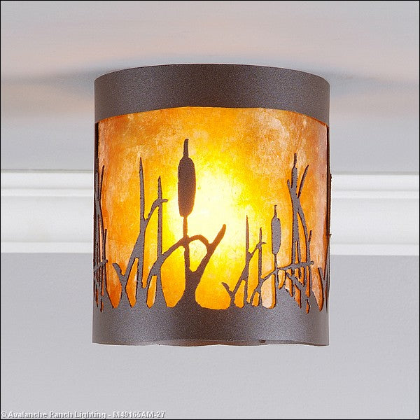 Avalanche Ranch Kincaid-Cattails M49165AM-27 Ceiling Light - Rustic Brown