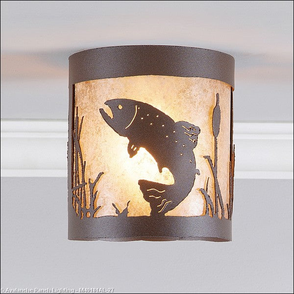 Avalanche Ranch Kincaid-Trout M49181AL-27 Ceiling Light - Rustic Brown