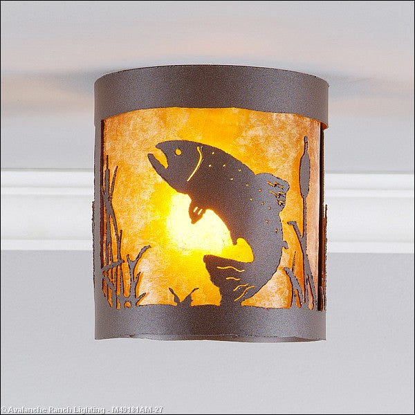 Avalanche Ranch Kincaid-Trout M49181AM-27 Ceiling Light - Rustic Brown
