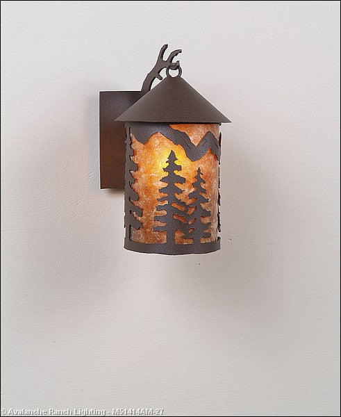 Avalanche Ranch Lighting M51414AM-27 Cascade Lantern-Spruce Tree One Light Wall Sconce Outdoor Bronze / Dark