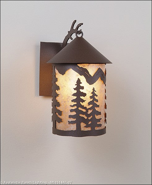Avalanche Ranch Lighting M51514AL-27 Cascade Lantern-Spruce Tree One Light Wall Sconce Outdoor Bronze / Dark