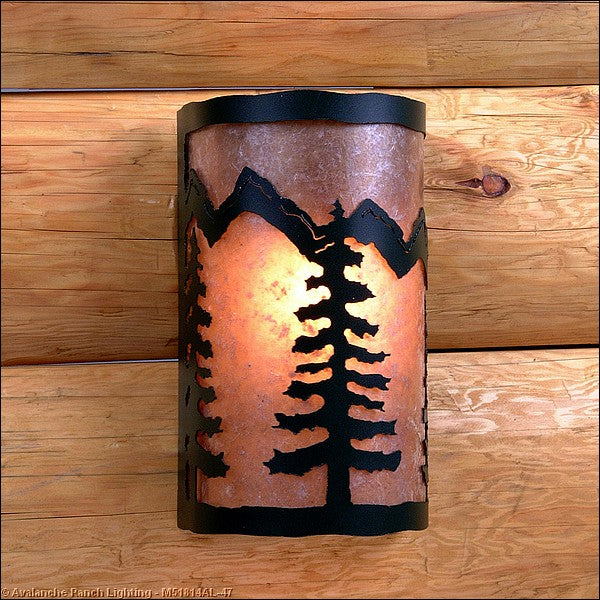 Avalanche Ranch Lighting M51814AL-47 Cascade-Spruce Tree Forest Green One Light Wall Sconce Outdoor Bronze / Dark