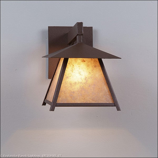 Avalanche Ranch Lighting M53501AL-27 Smoky Mountain-Rustic Plain One Light Wall Sconce Outdoor Bronze / Dark