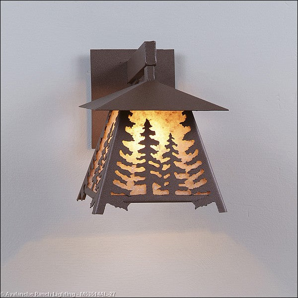 Avalanche Ranch Lighting M53514AL-27 Smoky Mountain-Spruce Tree One Light Wall Sconce Outdoor Bronze / Dark