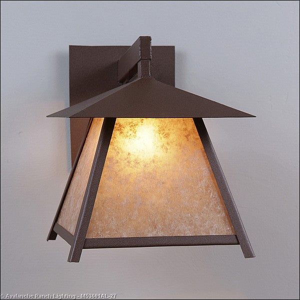 Avalanche Ranch Lighting M53601AL-27 Smoky Mountain-Rustic Plain One Light Wall Sconce Outdoor Bronze / Dark