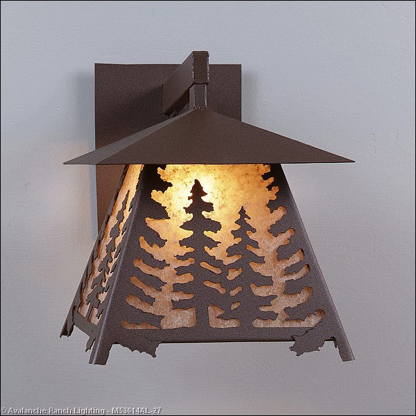 Avalanche Ranch Lighting M53614AL-27 Smoky Mountain-Spruce Tree One Light Wall Sconce Outdoor Bronze / Dark