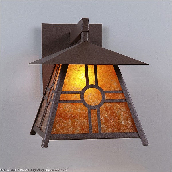 Avalanche Ranch Lighting M53674AM-27 Smoky Mountain-Southview One Light Wall Sconce Outdoor Bronze / Dark