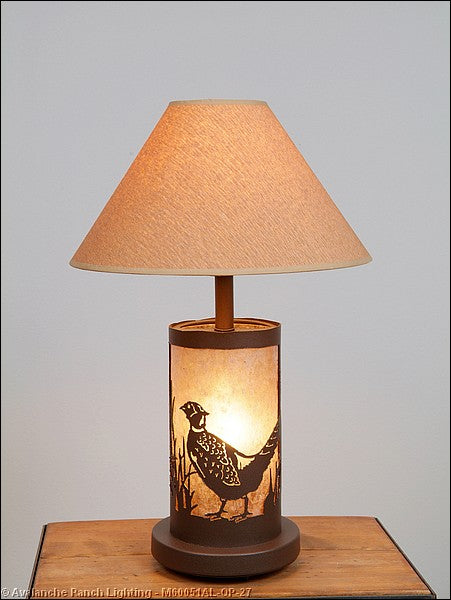 Avalanche Ranch Lighting M60051AL-OP-27 Cascade-Pheasant Two Light Desk Lamp Lamp Bronze / Dark