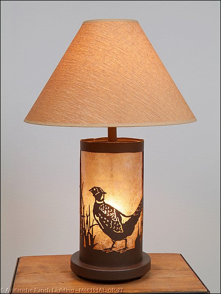 Avalanche Ranch Lighting M60151AL-OP-27 Cascade-Pheasant Two Light Table Lamp Lamp Bronze / Dark