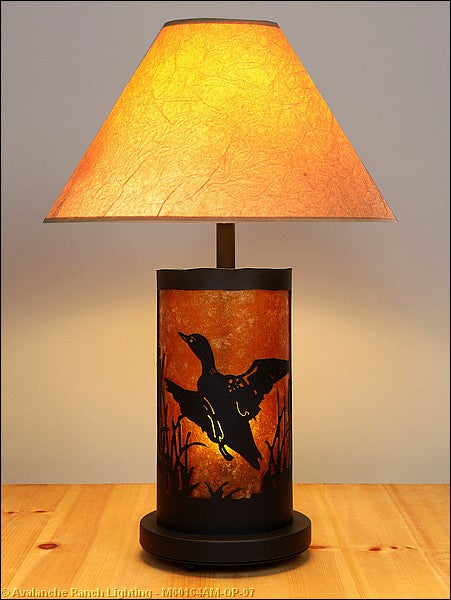 Avalanche Ranch Lighting M60164AM-OP-97 Cascade-Loon Black Iron Two Light Table Lamp Lamp Black