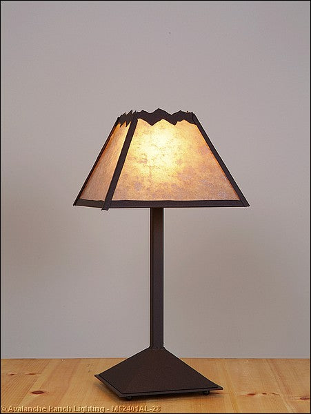 Avalanche Ranch Lighting M62401AL-28 Rocky Mountain-Rustic Plain Dark Bronze Metallic One Light Desk Lamp Lamp Bronze / Dark