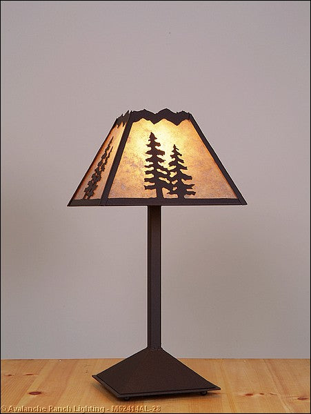 Avalanche Ranch Lighting M62414AL-28 Rocky Mountain-Spruce Tree One Light Desk Lamp Lamp Bronze / Dark