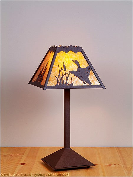 Avalanche Ranch Lighting M62464AM-27 Rocky Mountain-Loon One Light Desk Lamp Lamp Bronze / Dark