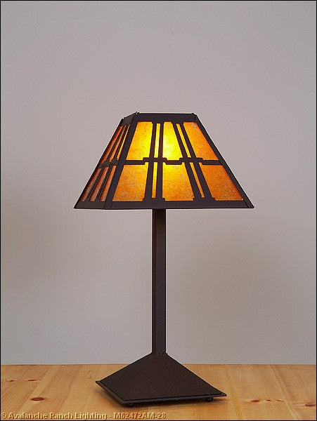 Avalanche Ranch Lighting M62472AM-28 Rocky Mountain-Eastlake One Light Desk Lamp Lamp Bronze / Dark