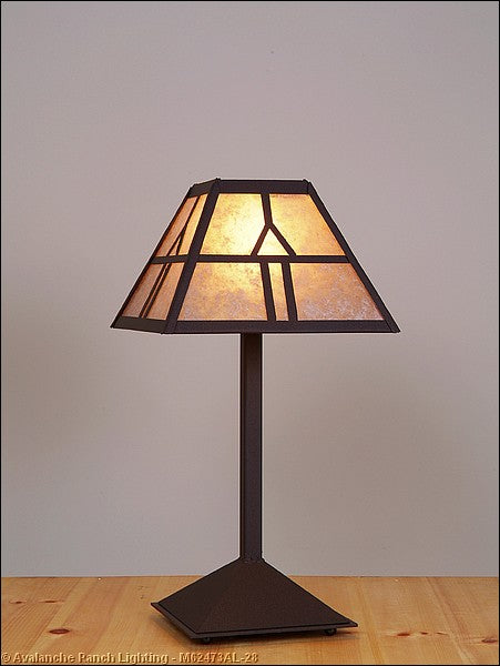 Avalanche Ranch Lighting M62473AL-28 Rocky Mountain-Westhill One Light Desk Lamp Lamp Bronze / Dark