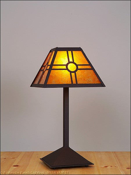 Avalanche Ranch Lighting M62474AM-28 Rocky Mountain-Southview One Light Desk Lamp Lamp Bronze / Dark