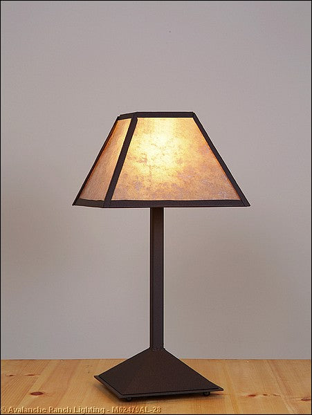 Avalanche Ranch Lighting M62479AL-28 Rocky Mountain-Northrim One Light Desk Lamp Lamp Bronze / Dark