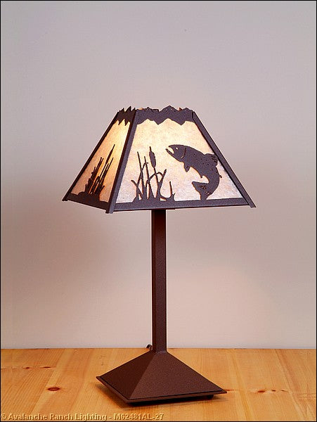 Avalanche Ranch Lighting M62481AL-27 Rocky Mountain-Trout One Light Desk Lamp Lamp Bronze / Dark