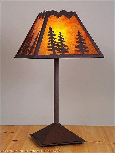 Avalanche Ranch Lighting M62514AM-27 Rocky Mountain-Spruce Tree One Light Table Lamp Lamp Bronze / Dark