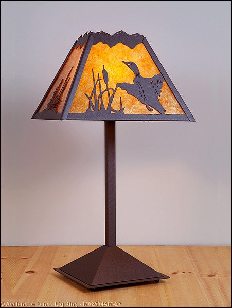 Avalanche Ranch Lighting M62564AM-27 Rocky Mountain-Loon One Light Table Lamp Lamp Bronze / Dark