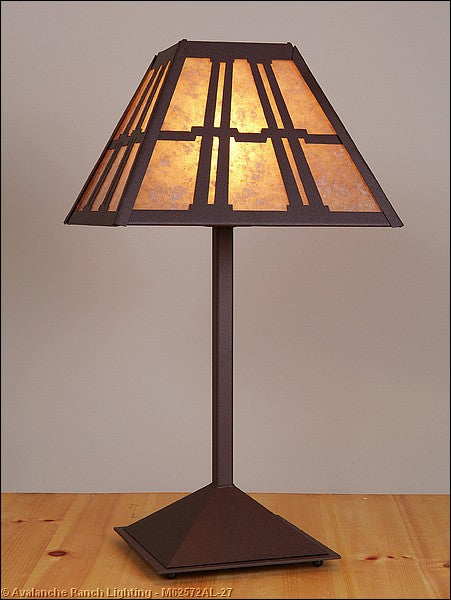 Avalanche Ranch Lighting M62572AL-27 Rocky Mountain-Eastlake One Light Table Lamp Lamp Bronze / Dark