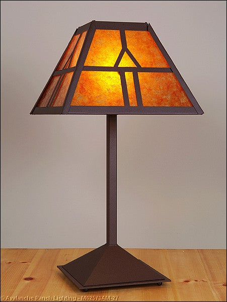 Avalanche Ranch Lighting M62573AM-27 Rocky Mountain-Westhill One Light Table Lamp Lamp Bronze / Dark