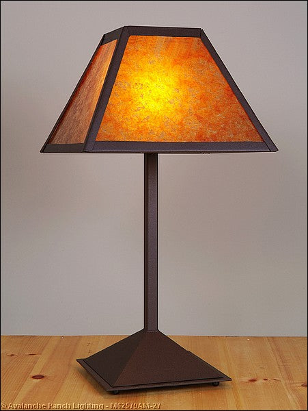 Avalanche Ranch Lighting M62579AM-27 Rocky Mountain-Northrim One Light Table Lamp Lamp Bronze / Dark