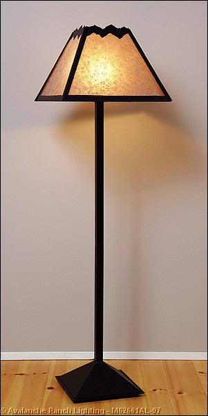 Avalanche Ranch Lighting M62601AL-97 Rocky Mountain-Rustic Plain Black Iron One Light Floor Lamp Lamp Black