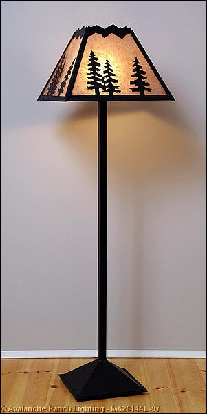 Avalanche Ranch Lighting M62614AL-97 Rocky Mountain-Spruce Tree One Light Floor Lamp Lamp Black