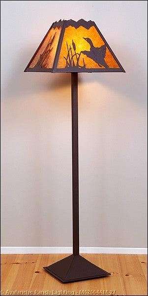 Avalanche Ranch Lighting M62664AM-27 Rocky Mountain-Loon One Light Floor Lamp Lamp Bronze / Dark