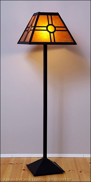 Avalanche Ranch Lighting M62674AM-97 Rocky Mountain-Southview One Light Floor Lamp Lamp Black