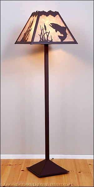 Avalanche Ranch Lighting M62681AL-27 Rocky Mountain-Trout One Light Floor Lamp Lamp Bronze / Dark