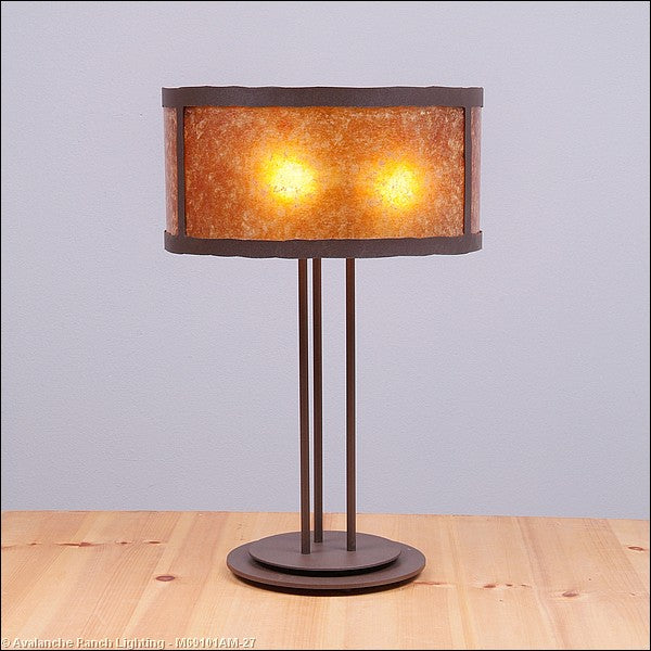 Avalanche Ranch Lighting M69101AM-27 Kincaid-Rustic Plain Lamps - Table Lamps Lamp Bronze / Dark