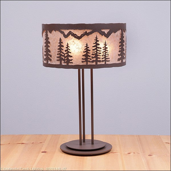 Avalanche Ranch Lighting M69114AL-27 Kincaid-Spruce Tree Lamps - Table Lamps Lamp Bronze / Dark