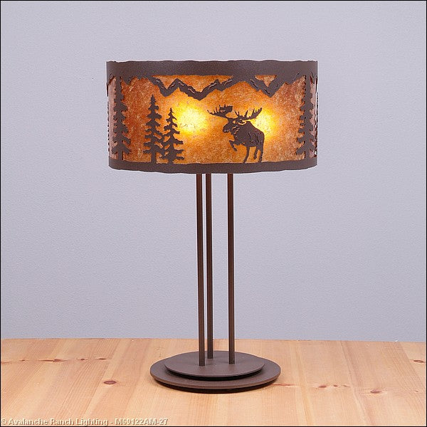 Avalanche Ranch Lighting M69122AM-27 Kincaid-Alaska Moose Lamps - Table Lamps Lamp Bronze / Dark