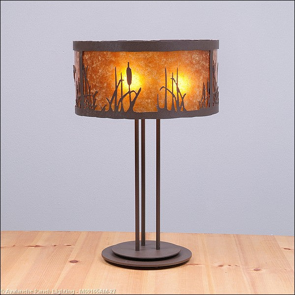 Avalanche Ranch Lighting M69165AM-27 Kincaid-Cattails Lamps - Table Lamps Lamp Bronze / Dark