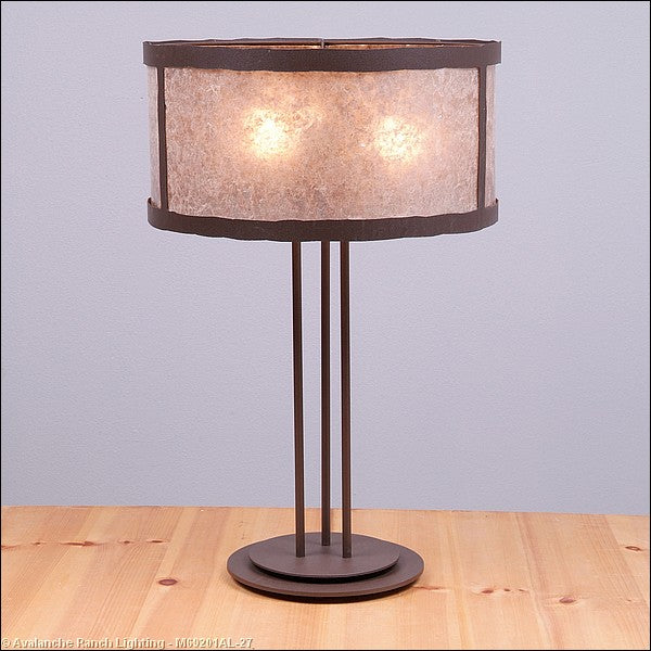 Avalanche Ranch Lighting M69201AL-27 Kincaid-Rustic Plain Three Light Table Lamp Lamp Bronze / Dark