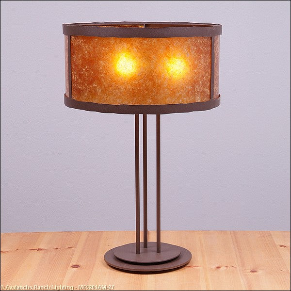 Avalanche Ranch Lighting M69201AM-27 Kincaid-Rustic Plain Lamps - Table Lamps Lamp Bronze / Dark