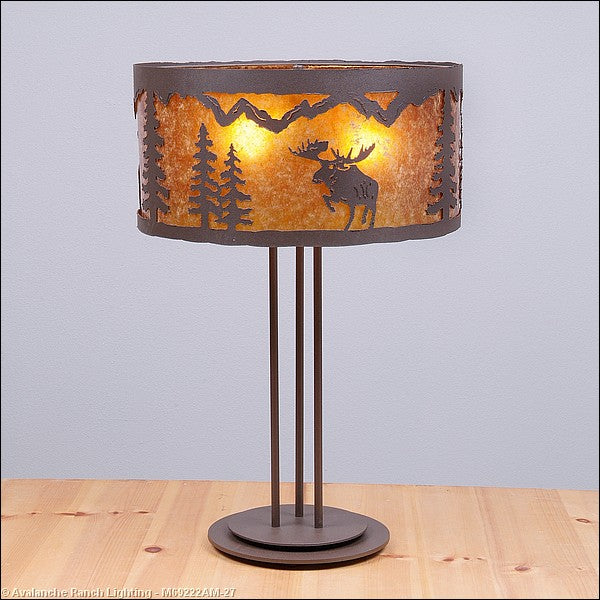 Avalanche Ranch Lighting M69222AM-27 Kincaid-Alaska Moose Lamps - Table Lamps Lamp Bronze / Dark