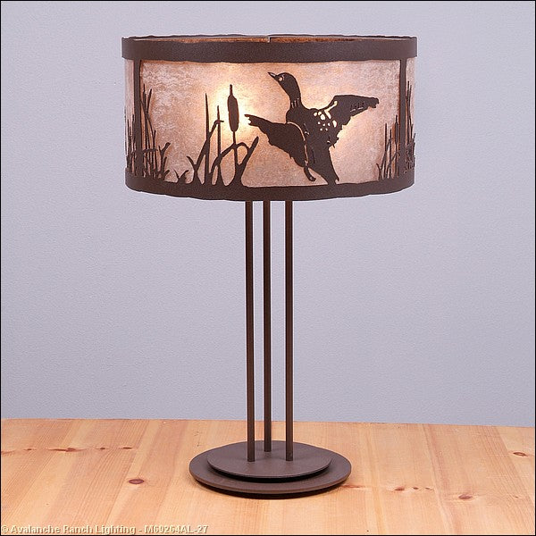 Avalanche Ranch Lighting M69264AL-27 Kincaid-Loon Three Light Table Lamp Lamp Bronze / Dark