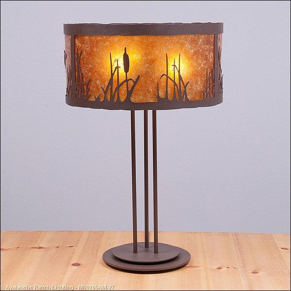 Avalanche Ranch Lighting M69265AM-27 Kincaid-Cattails Lamps - Table Lamps Lamp Bronze / Dark