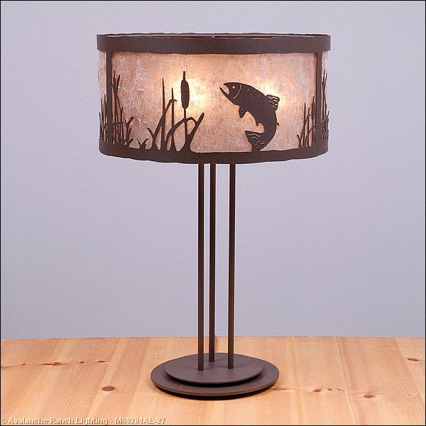 Avalanche Ranch Lighting M69281AL-27 Kincaid-Trout Lamps - Table Lamps Lamp Bronze / Dark
