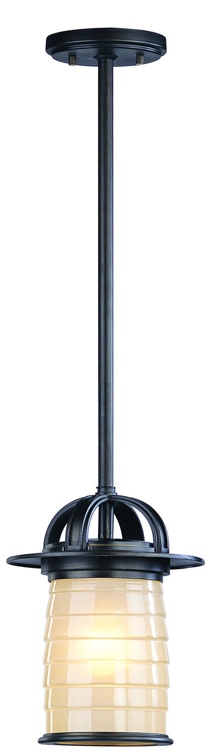 Troy Lighting F2257ARB Tiburon One Light Hanging Lantern Outdoor Bronze / Dark