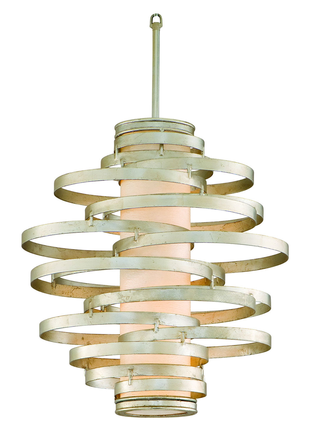 Corbett Vertigo 128-42 Pendant Light - Modern Silver Leaf