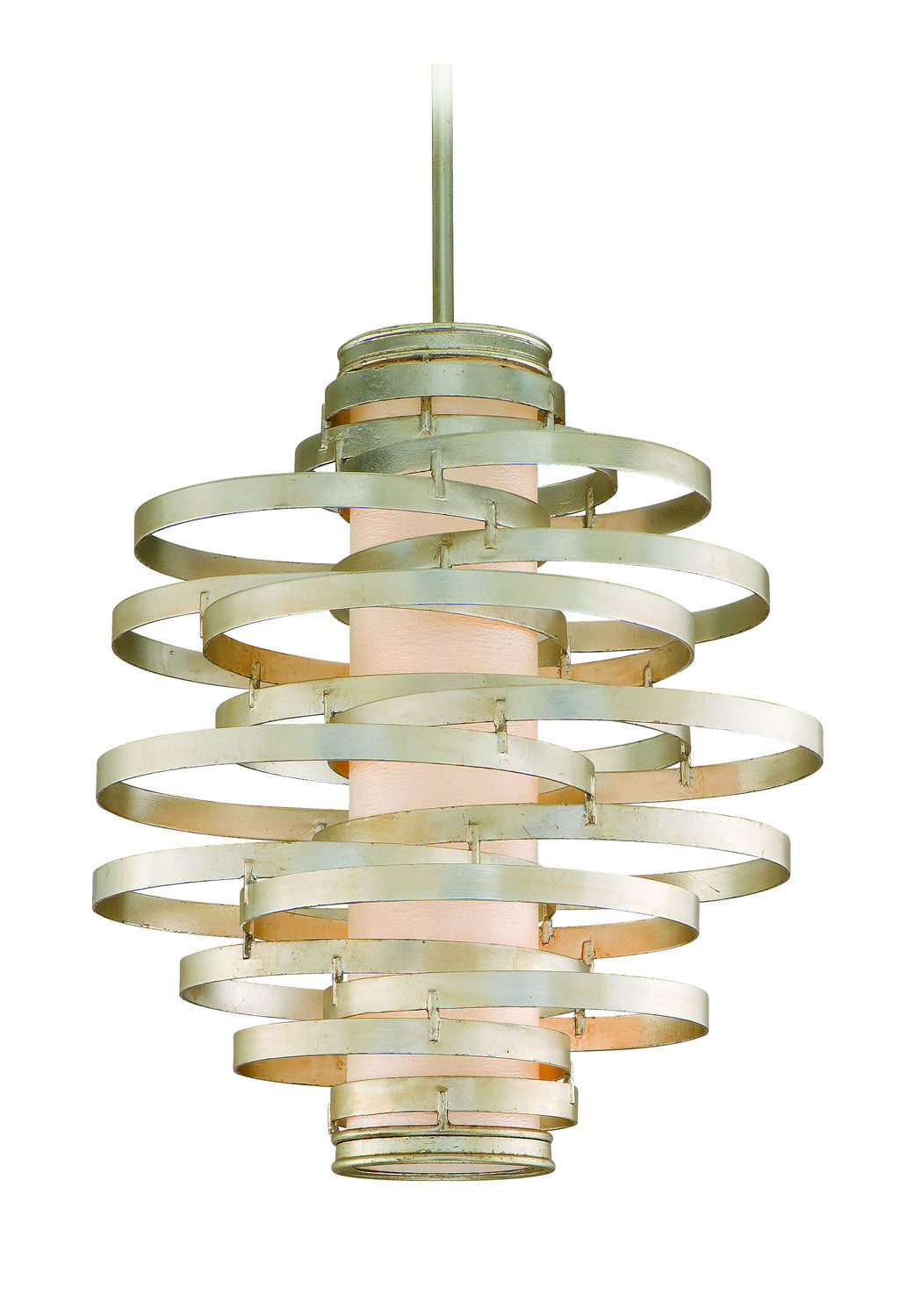 Corbett Vertigo 128-43 Pendant Light - Modern Silver Leaf