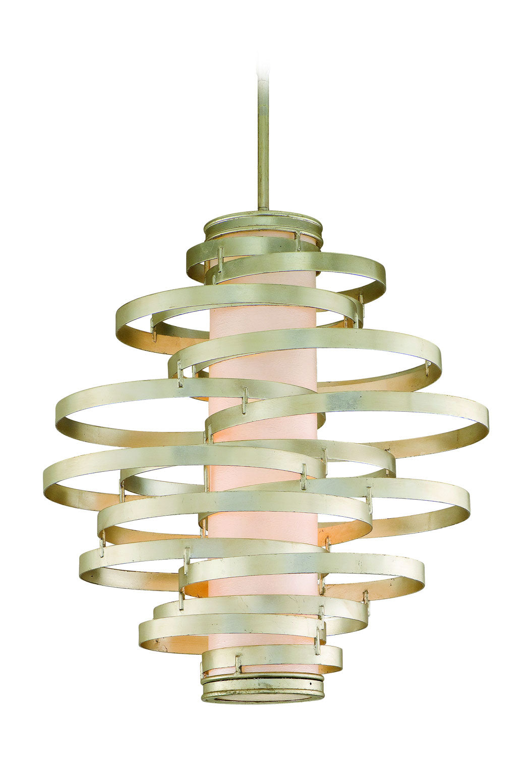 Corbett Vertigo 128-44 Pendant Light - Modern Silver Leaf