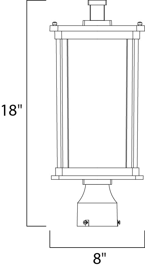 Maxim Lighting 3150CDWSBZ  Bungalow Outdoor Bronze