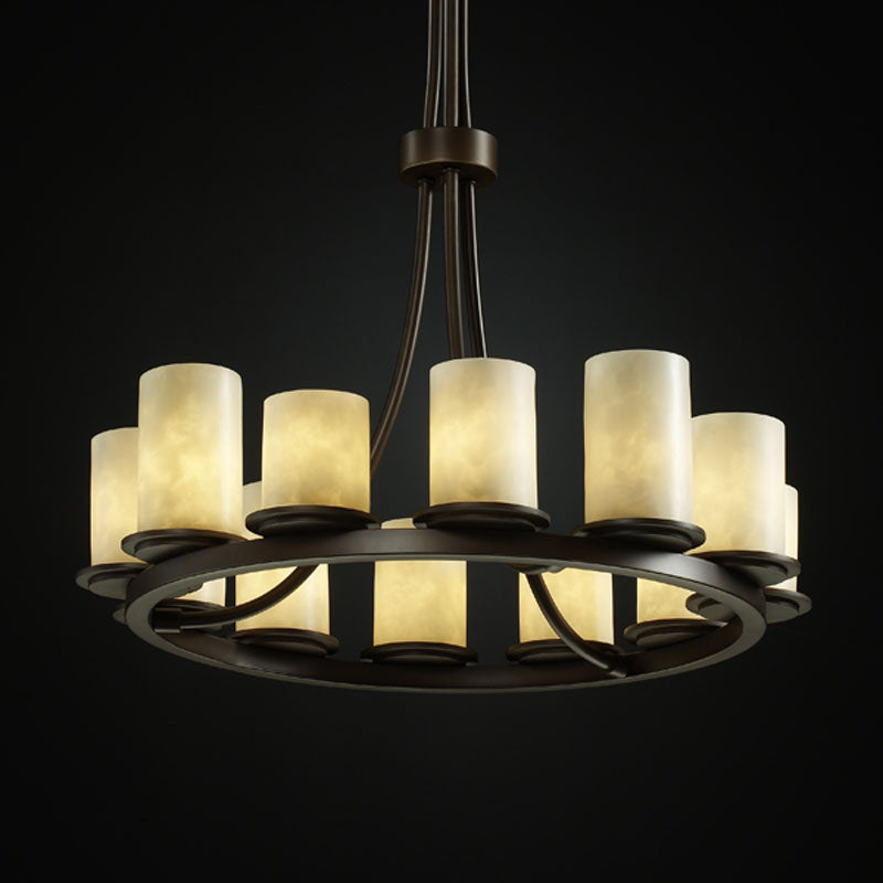Justice Designs Clouds CLD-8763-10-DBRZ Chandelier Light - Dark Bronze
