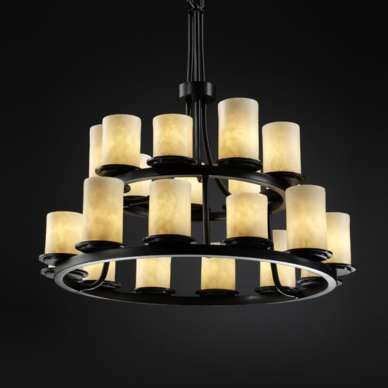 Justice Designs Clouds CLD-8767-10-MBLK Chandelier Light - Matte Black