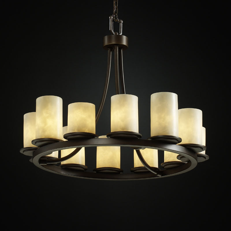 Justice Designs Clouds CLD-8768-10-DBRZ Chandelier Light - Dark Bronze